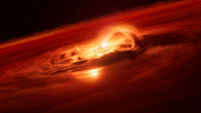 Illustration of the rogue planet Cha 1107-7626