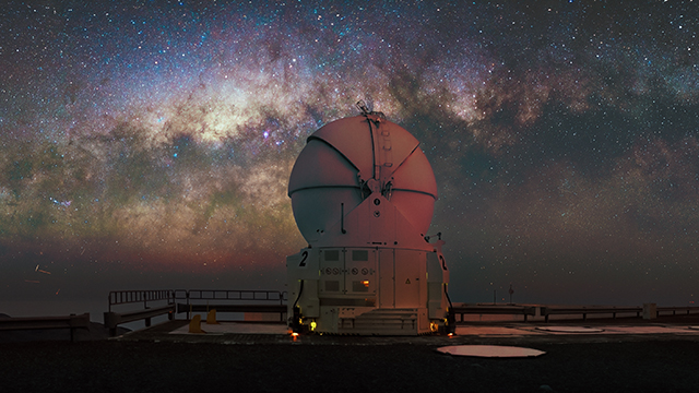 The Milky Way’s glistening band
