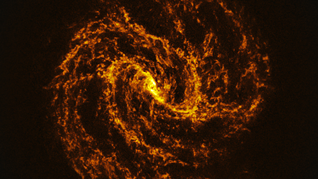 A swirling galaxy