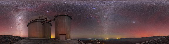 Airglow above the ESO 3.6-metre telescope