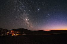 Night sky over La Residencia