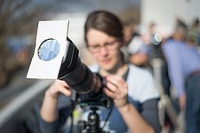 Solar eclipse 2015 at ESO HQ