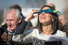 Solar eclipse 2015 at ESO HQ