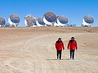 Men in Red Walk Away from ALMA