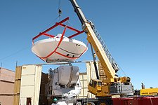 Assembly of Second European ALMA Antenna