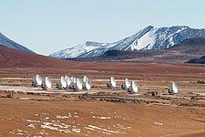 14 Antennas at the ALMA AOS