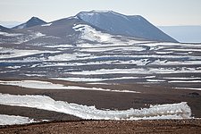 Snow at the Chajnantor plateau