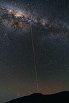 First light of new laser on Adaptive Optics Facility at Paranal