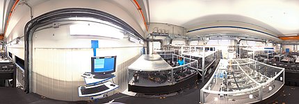 Panoramic view of the VLTI laboratory