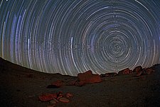 Circumpolar startrails over the Atacama
