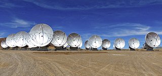 ALMA antennas on the Chajnantor Plateau