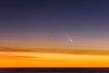 Comet Streaking Across the Sky