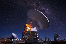 Carina Nebula over the Chajnantor plateau
