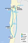 ESO Observatories Route Map