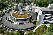 Original ESO Headquarters building from above