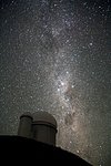 The Milky Way over the ESO 3.6-metre telescope
