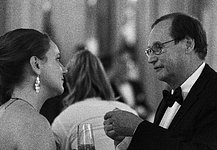 Anaëlle Maury and Laurent Vigroux at the ESO 50th Anniversary Gala Event