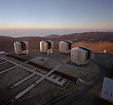The VLT Array on the Paranal Mountain