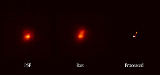 Separation of a Very Close Double Star