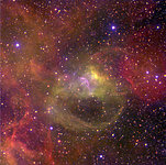 Nebulae Near the Hot Wolf-Rayet Star BAT99-2 in the LMC