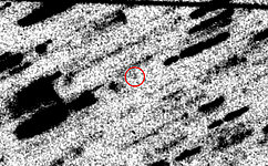 Shift-Added Composite Photo with Comet Halley Image