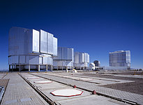 The New Set at Paranal - The VLT, the VST dome and the AT1