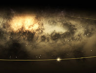 Solar Neigbourhood Stars in the Milky Way galaxy (artist's view).