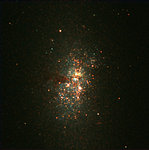 Big Stellar Cluster in the Blue Dwarf Galaxy NGC 5253