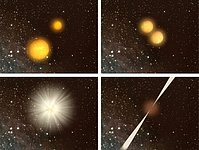 The Merging Scenario (artist’s impression)