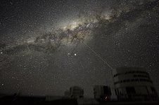 The Planet, the Galaxy and the Laser