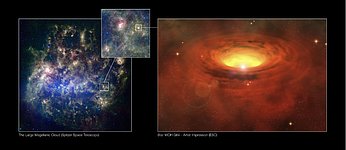 A Thick Belt around a Massive star in another Galaxy