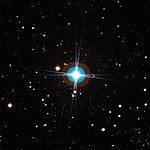 Close-up view of the sky around the star HD 10180