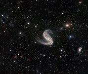 Wide-field view of the Meathook Galaxy
