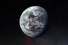 Artists’s impression of one of more than 50 new exoplanets found by HARPS: the rocky super-Earth HD 85512 b