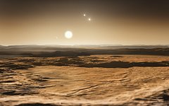 Artist's impression of the Gliese 667C system