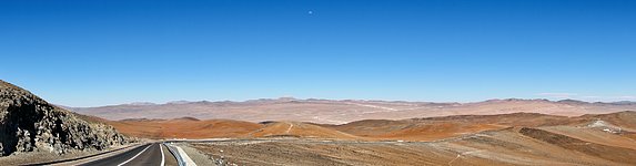 Panoramic view of Cerro Armazones from Paranal
