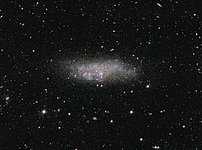 The WLM galaxy on the edge of the Local Group