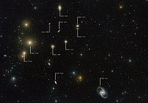 Finding Chart for the Fornax Galaxy Cluster