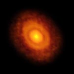 ALMA image of the protoplanetary disc around V883 Orionis