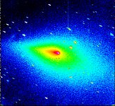 Peculiar Coma Shape of Comet Schwassmann-Wachmann 3