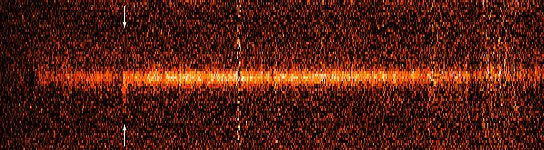 2-D Spectrum of Distant Galaxy with Lyman-alpha Emission