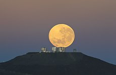 Dramatic Moonset