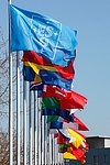 Flags at ESO Headquarters