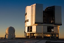 VLT Unit and Auxiliary Telescope at Paranal