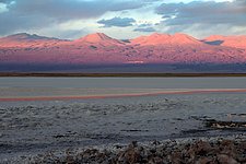 Across a salt lake near ALMA