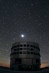 Iridium flare above Yepun