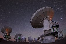 ALMA antennas on Chajnantor