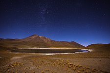 A lake in the desert