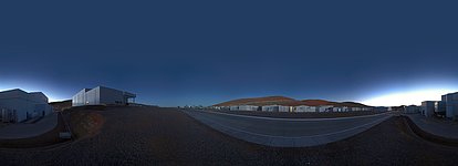 Mirror Maintenance Building at Dawn