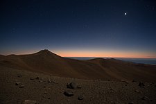 Night falling over Paranal